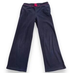 Danskin Now Girls Fleece Pants Casual Pajama Loungewear Navy Blue Medium 7 8